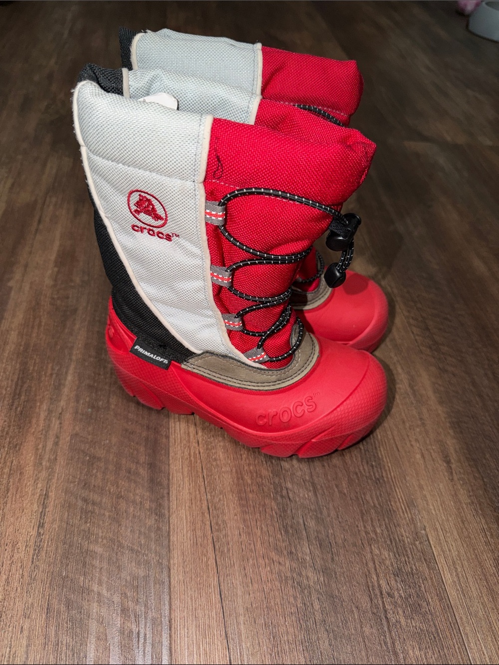 Crocs Snomini Kosmo Winter Insulated Snow Rain Boot Red size youth C 10-11
